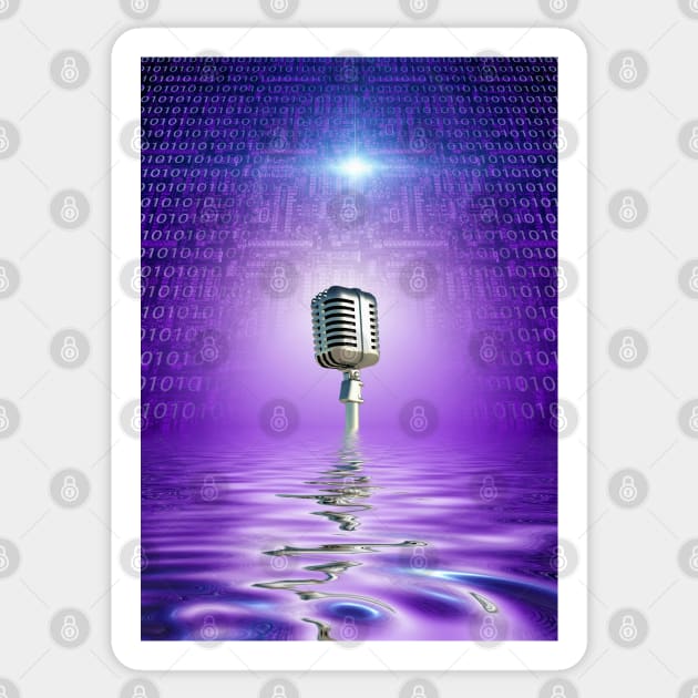 Classic Microphone Sticker by rolffimages